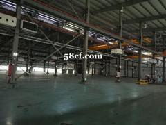 开发区单层钢结构厂房出租 层高13米 带行车