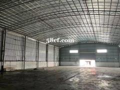 番禺钟村3000方钢结构厂房出租，近地铁，可入大托头