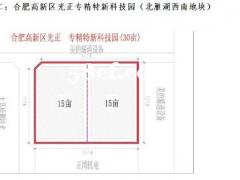 合肥市高新区M1一手工业净地招商 分割招商 15亩起 25.